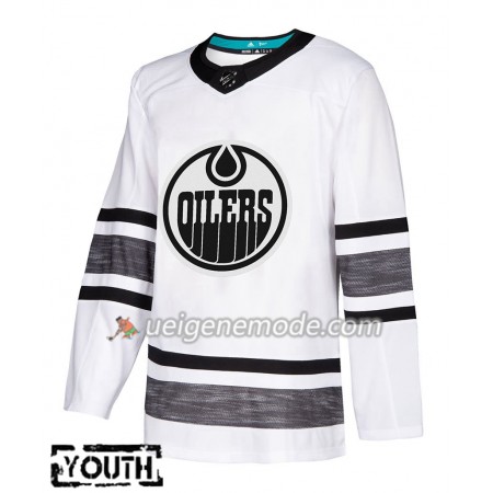 Kinder Eishockey Edmonton Oilers Trikot Blank 2019 All-Star Adidas Weiß Authentic